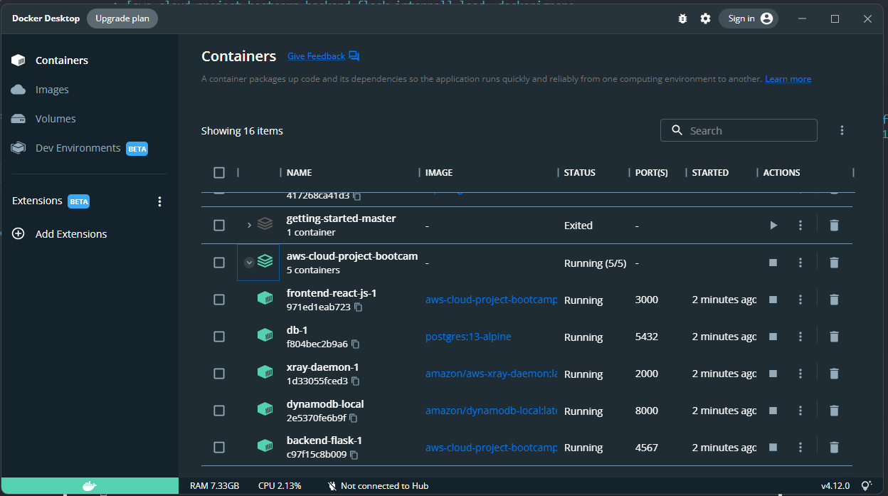 Containers Stats